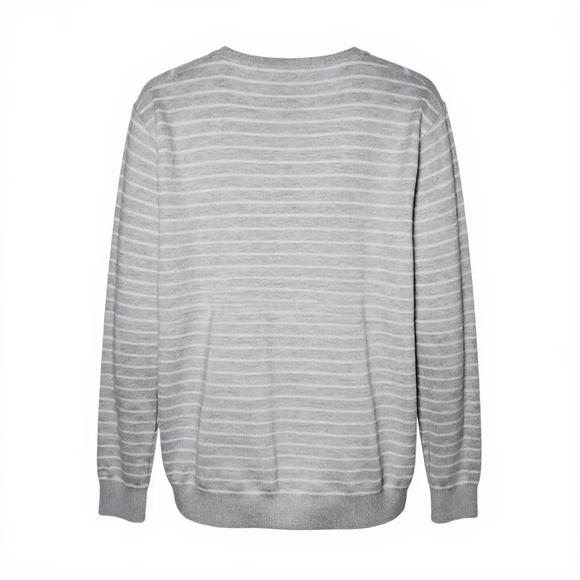 Jones New York Grey White Striped Button Up Cardigan XXL - Picture 2 of 4